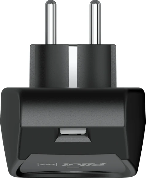 Сетевой фильтр Pilot Bit (USB) (1 розетка) черный (коробка) Сетевой фильтр Pilot Bit (USB) (1 розетка) черный (коробка)
