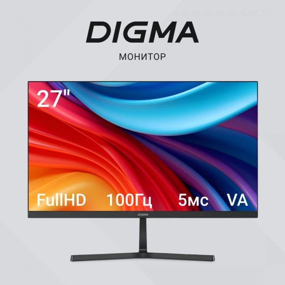 Монитор Digma 27" Progress 27P402F черный IPS LED 5ms 16:9 HDMI M/M матовая 300cd 178гр/178гр 1920x1080 100Hz G-Sync DP FHD 4.3кг Монитор Digma 27" Progress 27P402F черный IPS LED 5ms 16:9 HDMI M/M матовая 300cd 178гр/178гр 1920x1080 100Hz G-Sync DP FHD 4.3кг