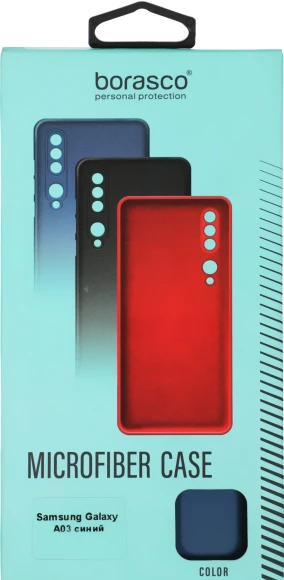 Чехол (клип-кейс) BoraSCO для Samsung Galaxy A03 Microfiber Case синий (70093) Чехол (клип-кейс) BoraSCO для Samsung Galaxy A03 Microfiber Case синий (70093)