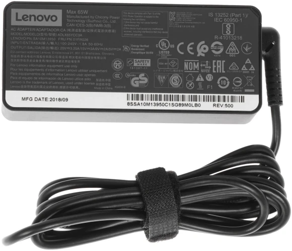 Адаптер Lenovo 4X20M26272 65W от бытовой электросети Адаптер Lenovo 4X20M26272 65W от бытовой электросети