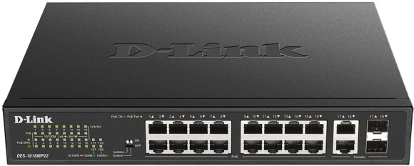 Коммутатор D-Link DXS-1210-28T/A1A (L2+) 24x10Гбит/с 4xSFP28 управляемый