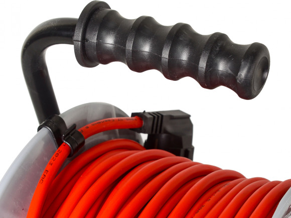 Удлинитель силовой Ресанта СУ-3х1,5-30/2 (61/118/6) 2x1.0кв.мм 4розет. 40м ПВС катушка серый