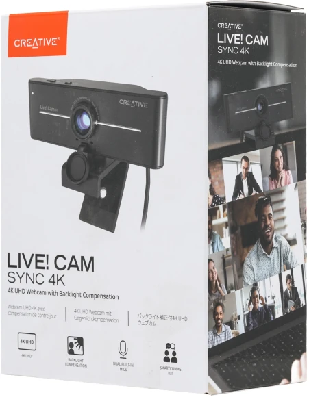 Камера Web Creative Live! Cam SYNC 4K черный 8Mpix (3840x2160) USB2.0 с микрофоном (73VF092000000)