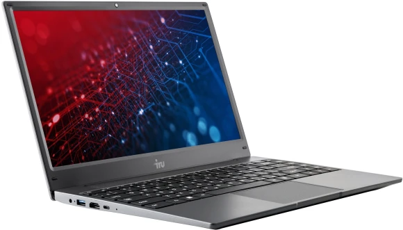 Ноутбук IRU Tactio 14RLH Ryzen 5 Pro 5675U 16Gb SSD512Gb AMD Radeon Graphics AMD Graphics 14" IPS FHD (1920x1080) FreeDOS grey WiFi BT Cam 4000mAh (2058875)