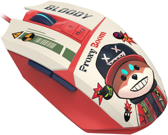 Мышь A4Tech Bloody W63 Max Proxy Boom рисунок оптическая 12000dpi USB