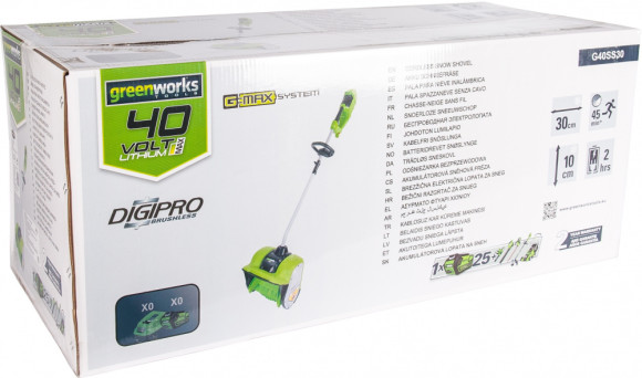 Снегоуборщик электр. Greenworks GD40SSK4 Снегоуборщик электр. Greenworks GD40SSK4