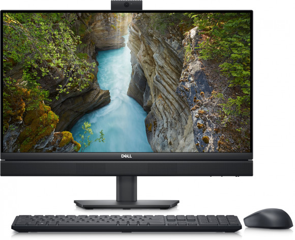 Моноблок Dell Optiplex 7410 23.8" Full HD i7 13700 (2.1) 16Gb SSD512Gb UHDG 770 CR Windows 11 Pro GbitEth WiFi BT 160W клавиатура мышь Cam черный 1920x1080