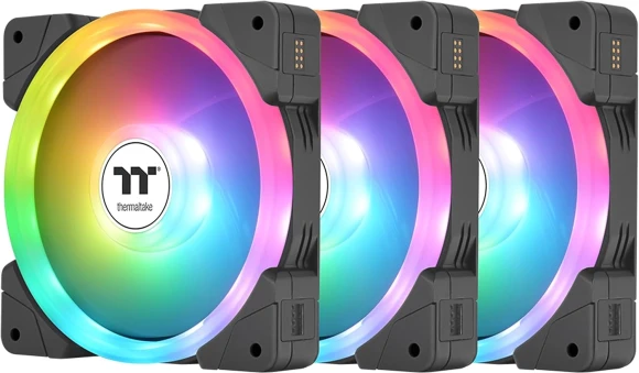 Вентилятор для корпуса Thermaltake Swafan EX12 Reverse ARGB 120х120x25 черный 4-pin 32.5дБ (упак.:3шт) (CL-F167-PL12SW-A) Ret Вентилятор для корпуса Thermaltake Swafan EX12 Reverse ARGB 120х120x25 черный 4-pin 32.5дБ (упак.:3шт) (CL-F167-PL12SW-A) Ret
