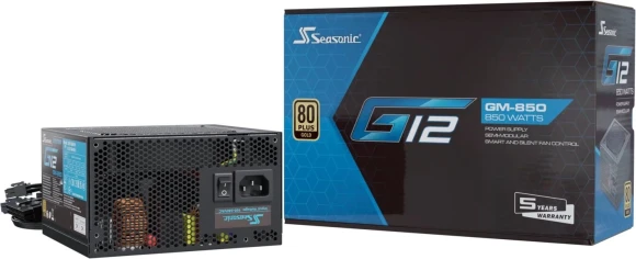 Блок питания Seasonic ATX 850W G12 GM-850 80+ gold (20+4pin) APFC 120mm fan 6xSATA RTL Блок питания Seasonic ATX 850W G12 GM-850 80+ gold (20+4pin) APFC 120mm fan 6xSATA RTL