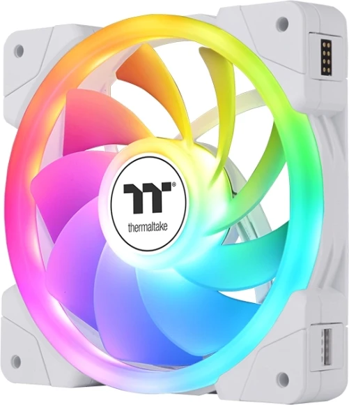 Вентилятор для корпуса Thermaltake Swafan EX12 Reverse ARGB 120х120x25 белый 4-pin 32.5дБ (упак.:3шт) (CL-F169-PL12SW-A) Ret Вентилятор для корпуса Thermaltake Swafan EX12 Reverse ARGB 120х120x25 белый 4-pin 32.5дБ (упак.:3шт) (CL-F169-PL12SW-A) Ret