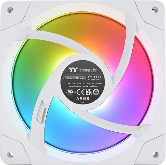 Вентилятор для корпуса Thermaltake Swafan EX12 Reverse ARGB 120х120x25 белый 4-pin 32.5дБ (упак.:3шт) (CL-F169-PL12SW-A) Ret Вентилятор для корпуса Thermaltake Swafan EX12 Reverse ARGB 120х120x25 белый 4-pin 32.5дБ (упак.:3шт) (CL-F169-PL12SW-A) Ret