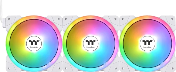 Вентилятор для корпуса Thermaltake Swafan EX12 Reverse ARGB 120х120x25 белый 4-pin 32.5дБ (упак.:3шт) (CL-F169-PL12SW-A) Ret Вентилятор для корпуса Thermaltake Swafan EX12 Reverse ARGB 120х120x25 белый 4-pin 32.5дБ (упак.:3шт) (CL-F169-PL12SW-A) Ret