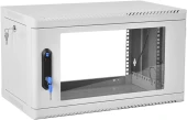 Шкаф коммутационный ЦМО (ШРН-6.350) настенный 6U 600x350мм пер.дв.стекл 200кг серый 300мм 11.43кг 180град. 345мм IP20 металл
