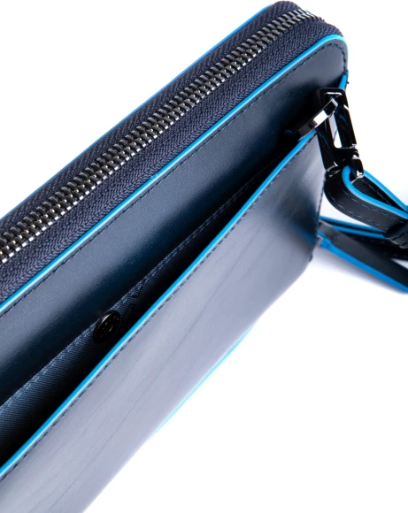 Клатч Piquadro Blue Square AC6732B2R/BLU2 синий натур.кожа Клатч Piquadro Blue Square AC6732B2R/BLU2 синий натур.кожа