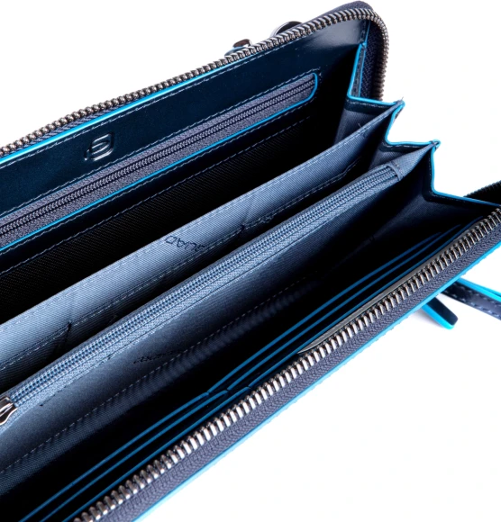 Клатч Piquadro Blue Square AC6732B2R/BLU2 синий натур.кожа Клатч Piquadro Blue Square AC6732B2R/BLU2 синий натур.кожа