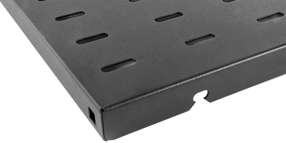 Полка стационарная ЦМО СВ-75-9005 нагр.:45кг. 19" 750мм черный (упак.:1шт)