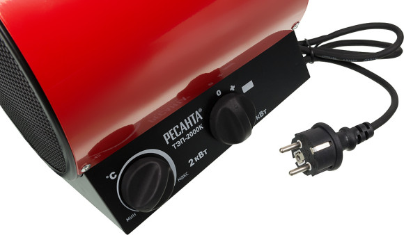 Тепловая пушка электрическая Ресанта ТЭП-2000К 2000Вт красный Тепловая пушка электрическая Ресанта ТЭП-2000К 2000Вт красный