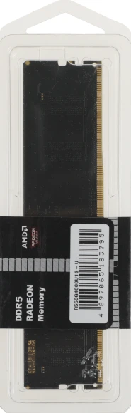 Память DDR5 8GB 4800MHz AMD R558G4800U1S-U Radeon R5 RTL PC4-38400 CL40 DIMM 288-pin 1.1В Ret