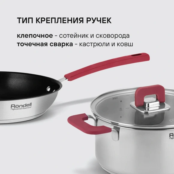 Набор посуды Rondell Savvy RDS-2012 7 предметов Набор посуды Rondell Savvy RDS-2012 7 предметов