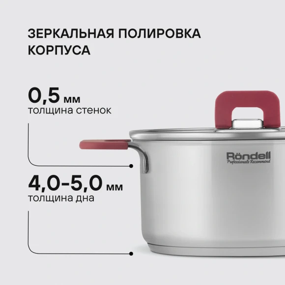 Набор посуды Rondell Savvy RDS-2012 7 предметов Набор посуды Rondell Savvy RDS-2012 7 предметов