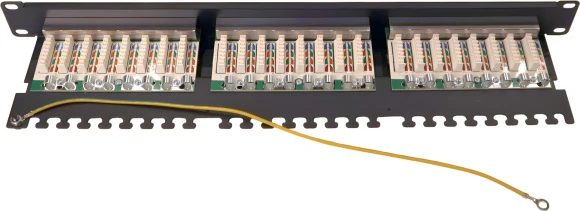 Патч-панель Lanmaster TWT-PP24STP 19" 1U 24xRJ45 кат.5E FTP