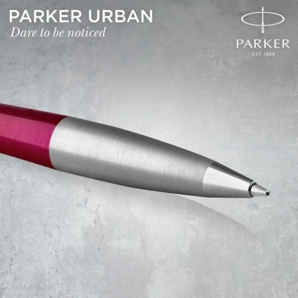 Ручка шариков. Parker Urban Core K314 (2143642) Vibrant Magenta CT M син. черн. подар.кор.