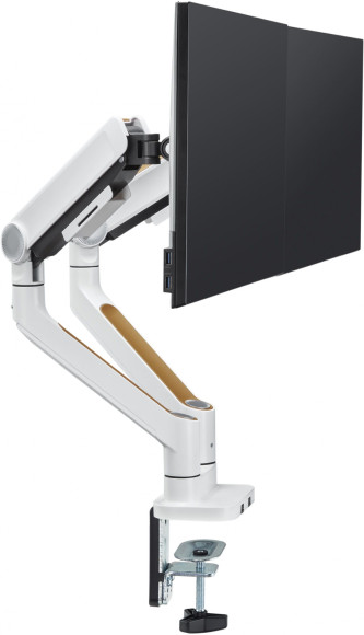 Кронштейн для мониторов Ultramounts UM733W белый 17"-32" макс.8кг настольный поворот и наклон Кронштейн для мониторов Ultramounts UM733W белый 17"-32" макс.8кг настольный поворот и наклон