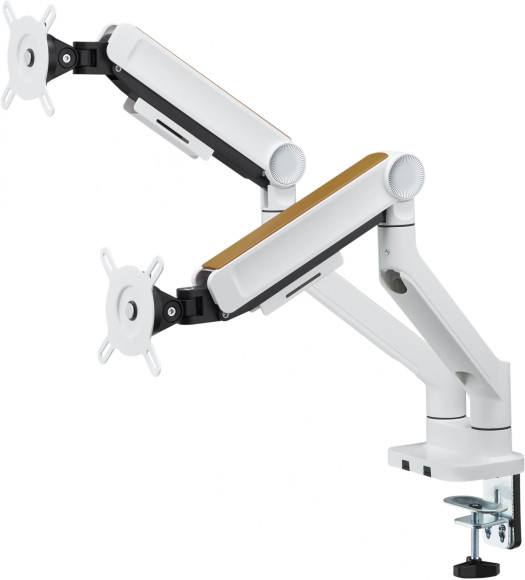 Кронштейн для мониторов Ultramounts UM733W белый 17"-32" макс.8кг настольный поворот и наклон Кронштейн для мониторов Ultramounts UM733W белый 17"-32" макс.8кг настольный поворот и наклон