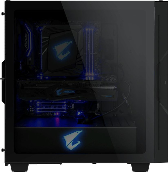 Корпус Gigabyte AORUS C300 GB-AC300G черный без БП ATX 4x120mm 4x140mm 2xUSB3.0 audio bott PSU