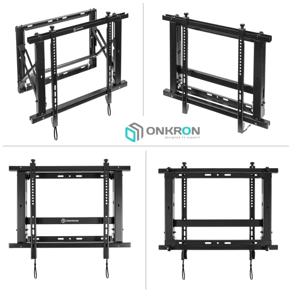 Кронштейн для телевизора Onkron PRO7M черный 40"-70" макс.45кг настенный наклонно-выдвижной
