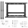 Кронштейн для телевизора Onkron PRO7M черный 40"-70" макс.45кг настенный наклонно-выдвижной