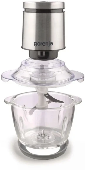 Измельчитель электрический Gorenje S450XE 1.2л. 450Вт серебристый/черный