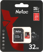 Флеш карта microSDHC 32GB Netac NT02P500PRO-032G-R P500 Extreme Pro + adapter Флеш карта microSDHC 32GB Netac NT02P500PRO-032G-R P500 Extreme Pro + adapter