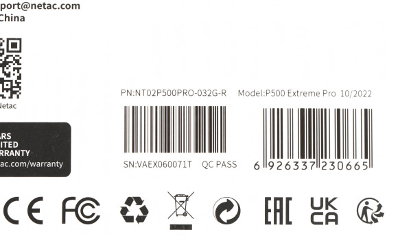 Флеш карта microSDHC 32GB Netac NT02P500PRO-032G-R P500 Extreme Pro + adapter