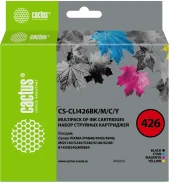 Картридж струйный Cactus CS-CLI426BK/M/C/Y CLI-426 черный/голубой/желтый/пурпурный набор (36мл) для Canon Pixma MG5140/5240/6140/8140/MX884 с чипом Картридж струйный Cactus CS-CLI426BK/M/C/Y CLI-426 черный/голубой/желтый/пурпурный набор (36мл) для Canon Pixma MG5140/5240/6140/8140/MX884 с чипом