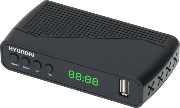 Ресивер DVB-T2 Hyundai H-DVB500 черный Ресивер DVB-T2 Hyundai H-DVB500 черный