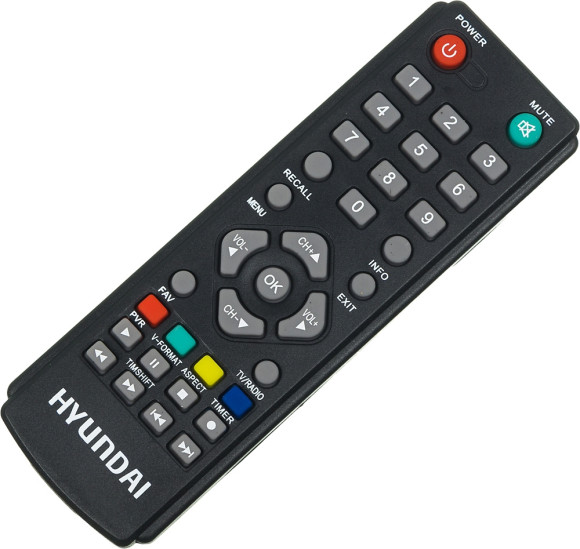 Ресивер DVB-T2 Hyundai H-DVB500 черный Ресивер DVB-T2 Hyundai H-DVB500 черный