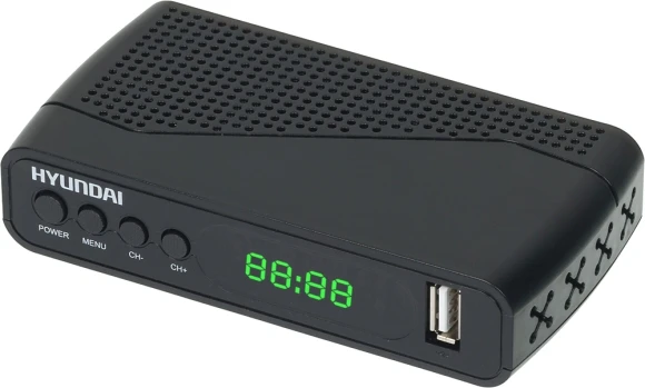 Ресивер DVB-T2 Hyundai H-DVB500 черный Ресивер DVB-T2 Hyundai H-DVB500 черный