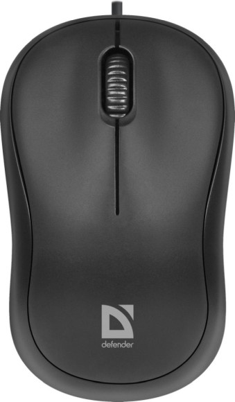 Мышь Defender Datum MS-980 черный оптическая 1000dpi USB для ноутбука 2but (52980)