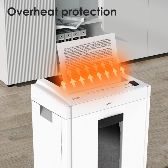 Шредер Deli ET051 белый с автоподачей (секр.P-4) фрагменты 8лист. 16лтр. Шредер Deli ET051 белый с автоподачей (секр.P-4) фрагменты 8лист. 16лтр.