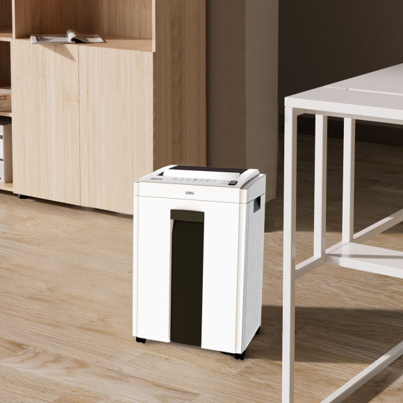 Шредер Deli ET051 белый с автоподачей (секр.P-4) фрагменты 8лист. 16лтр. Шредер Deli ET051 белый с автоподачей (секр.P-4) фрагменты 8лист. 16лтр.