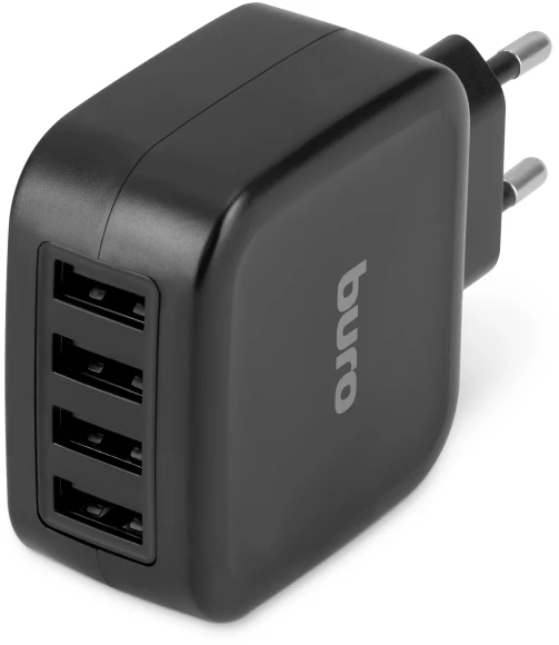 Сетевое зар./устр. Buro TJ-286B Smart 25W 5A 4xUSB универсальное черный (TJ-286B) Сетевое зар./устр. Buro TJ-286B Smart 25W 5A 4xUSB универсальное черный (TJ-286B)