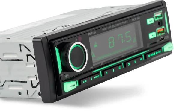 Автомагнитола Digma MCP-450 1DIN 4x45Вт v5.0 USB 2.0 AUX 4 ПДУ Автомагнитола Digma MCP-450 1DIN 4x45Вт v5.0 USB 2.0 AUX 4 ПДУ
