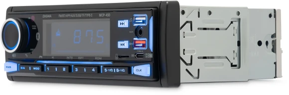 Автомагнитола Digma MCP-450 1DIN 4x45Вт v5.0 USB 2.0 AUX 4 ПДУ Автомагнитола Digma MCP-450 1DIN 4x45Вт v5.0 USB 2.0 AUX 4 ПДУ