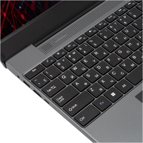 Ноутбук IRU Tactio 15PHC Ryzen 5 7430U 8Gb SSD256Gb AMD Radeon Graphics 15.6" IPS FHD (1920x1080) Windows 11 Pro Multi Language black WiFi BT Cam 4350mAh (2045999)