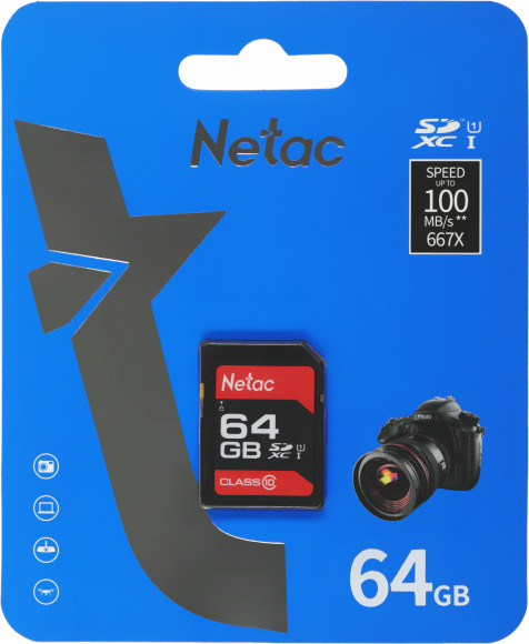 Флеш карта SDXC 128GB Netac NT02P600STN-128G-R P600 w/o adapter