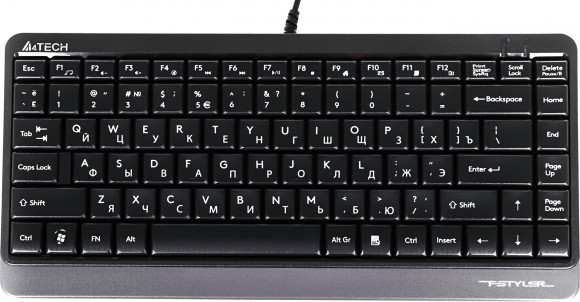 Клавиатура A4Tech Fstyler FK11 черный USB slim (FK11 USB (GREY))