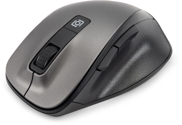 Мышь Оклик 504MW черный/серый оптическая 1600dpi silent беспров. USB 6but (2004736)