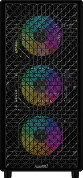 Корпус Formula Mana Dynamic черный без БП ATX 4x120mm 2x140mm 2xUSB3.0 audio bott PSU