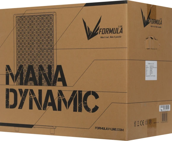 Корпус Formula Mana Dynamic черный без БП ATX 4x120mm 2x140mm 2xUSB3.0 audio bott PSU